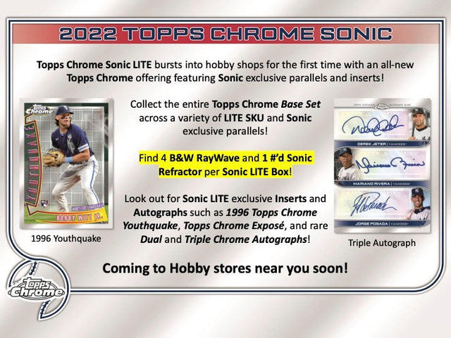  2022 Topps Chrome Sonic Edition Black/White RayWave