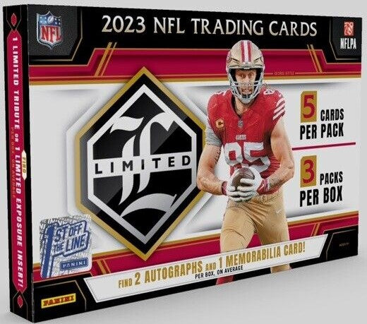 2023 Panini Limited Football First of the Line FOTL Hobby 14 Box Case