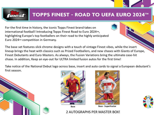 2024 Topps Finest Road to UEFA Euro Soccer Box