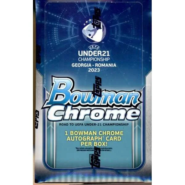 2022 Bowman Chrome Road to UEFA Under 21 European Championship Soccer Hobby Box