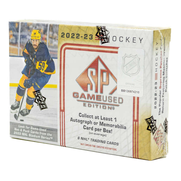 2022/23 Upper Deck SP Game Used Hockey Hobby Box