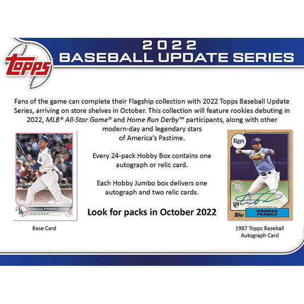 2022 Topps Chrome Update Series Baseball Hobby Box