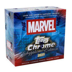 2025 Topps Marvel Chrome Sapphire Edition Box