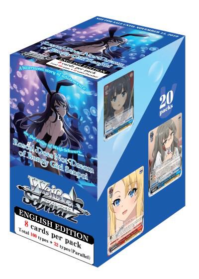Weiss Schwarz Rascal Does Not Dream of Bunny Girl Senpai Booster Box