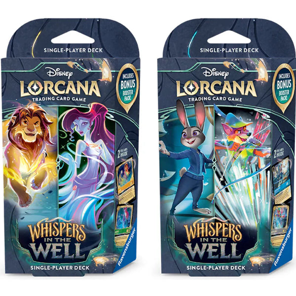 Disney Lorcana: Whispers in the Well Starter Deck [Set of 2]