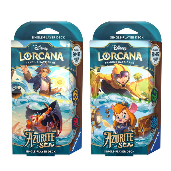 Disney Lorcana: Azurite Sea Starter Deck (Set of 2)