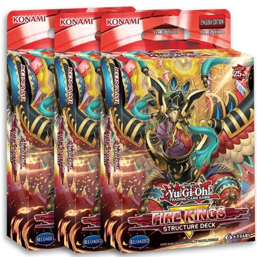 Yugioh Fire Kings Structure Deck Set of 3