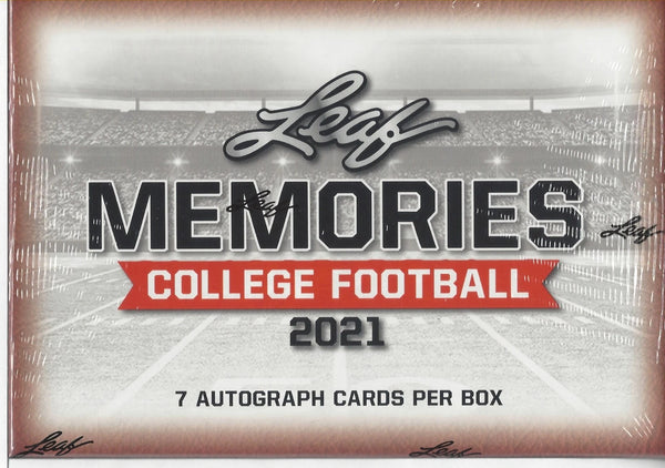 2021 Leaf Memories College Football Box