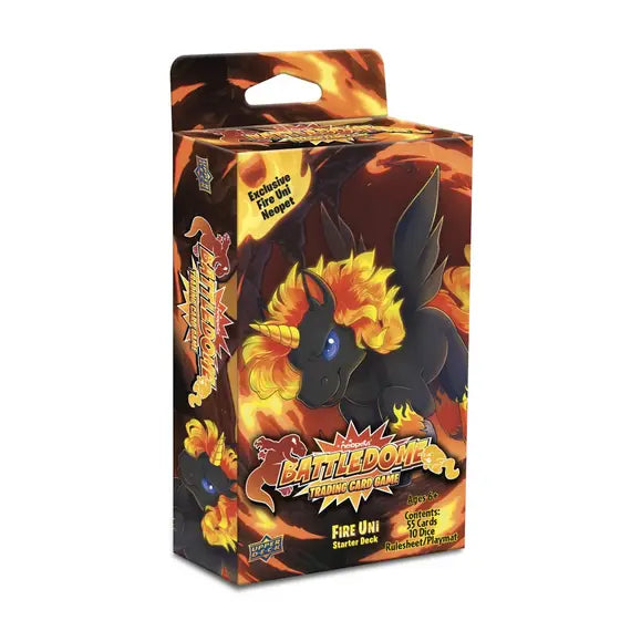 Neopets Battledome Trading Card Game Fire Uni Starter Deck