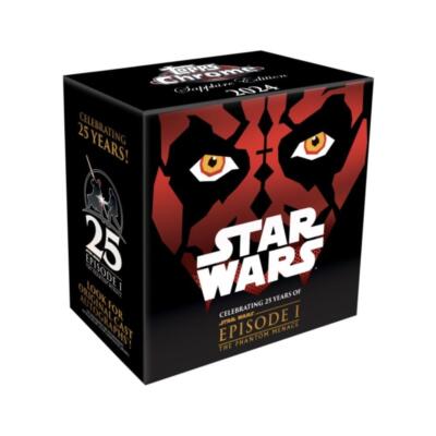 Star Wars: The Phantom Menace Chrome Sapphire Edition Hobby Box
