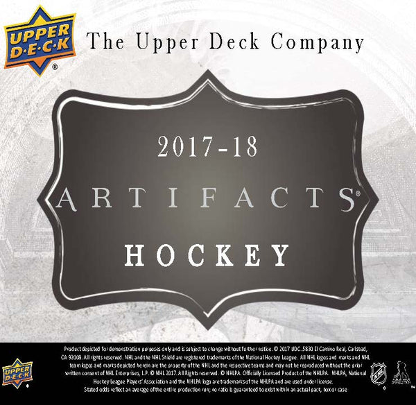 Upper Deck 2017/18  Artifacts Hockey Hobby Factory Sealed 10 Box Inner Case