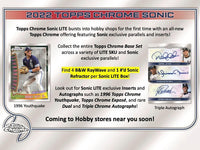 2022 Topps Chrome Sonic Baseball Lite Factory Sealed 16 Box Case