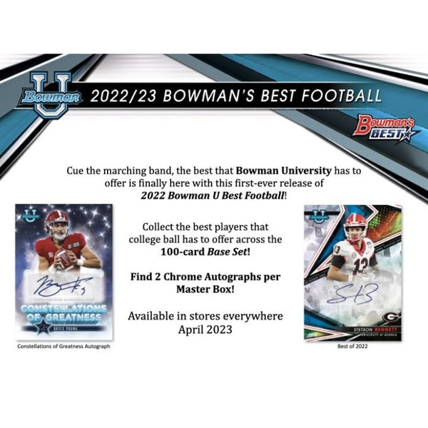 2022/23 Bowman's Best University Football Hobby Box