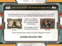 2022 Topps Star Wars Book of Boba Fett Hobby Factory Sealed 12 Box Case